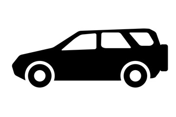 Car front line icon. Simple outline style sign symbol. Auto, view, sport, race, transport concept.