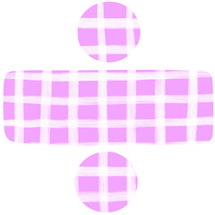Fototapeta premium Checkerboard Pattern symbol png hand drawn