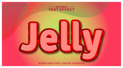 Jelly 3d text effect