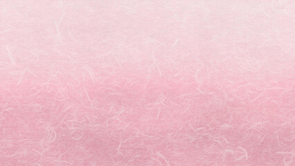 自然の繊維を散りばめた、桜色グラデーションの創作和紙	