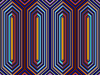 Abstract Background of Colorful Lines. Geometric Digital Art. Modern wallpaper.