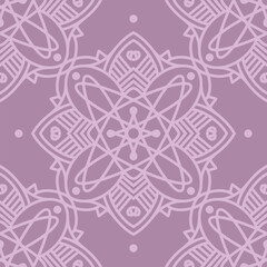 Seamless pattern with mandala ornament. The print is well suited for textiles, wallpaper and packaging.