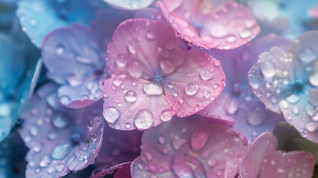 雨に濡れた紫陽花1