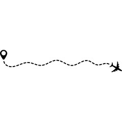 Airplane Route Vector