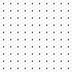 Fotobehang Square seamless background pattern from black one-piece swimsuit symbols are different sizes and opacity. The pattern is evenly filled. Vector illustration on white background © Alexey