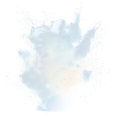 Washing white powder, detergent isolated on transparent png.
