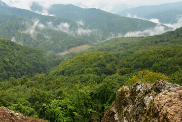 mountain landscape with mountains Cergov, Slovakia.