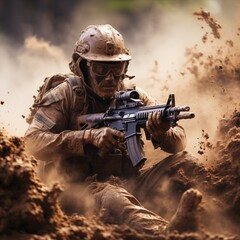 military combat