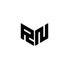 RN letter logo design with white background in illustrator. Vector logo, calligraphy designs for logo, Poster, Invitation, etc.