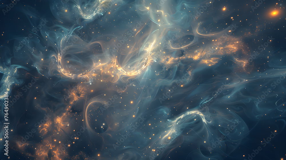 Poster celestial bodies abstract background with intricate traces and patterns