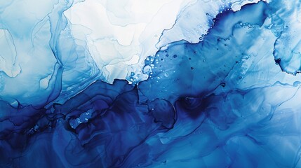 An abstract water painting adaptable in scale without compromising resolution, showcasing the fluid beauty of abstraction
