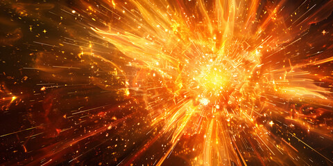 Dynamic Energy Bursts Abstract Background | Radiant Bursting Lights Art