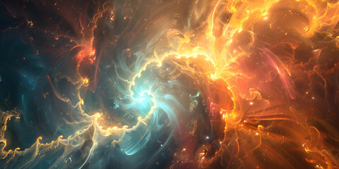 Obraz premium Abstract Ethereal Glows Background with Radiant Light and Soft Colors