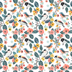 Vector Seamless Floral Pattern Cute 0