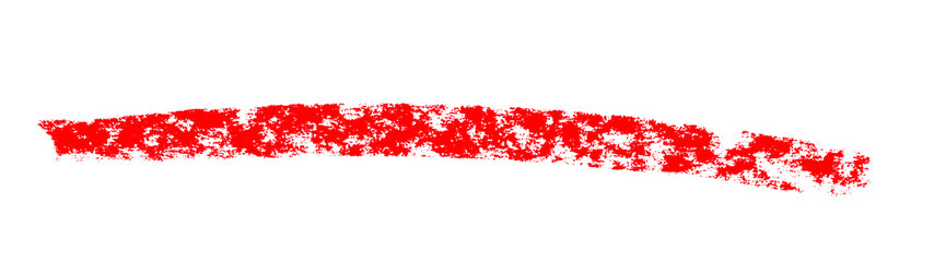 Gemalte Kreidelinie mit roter Farbe