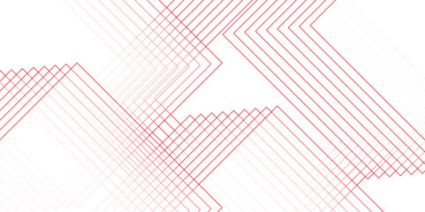 Abstract Red Geometric squares with modern technology design. Futuristic digital landscape with lines. Concept for dynamic websites, striking posters, and business booklets.