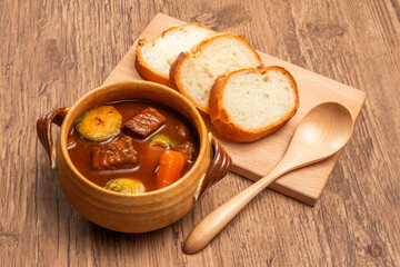 ビーフシチュー　Homemade beef stew set photo - 764913574