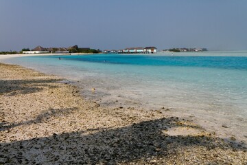 Views from Maldives Island, beach and sea