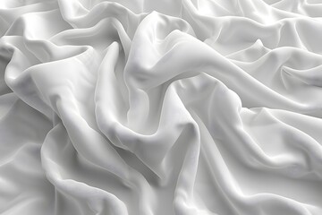 Obraz premium Close Up View of White Fabric