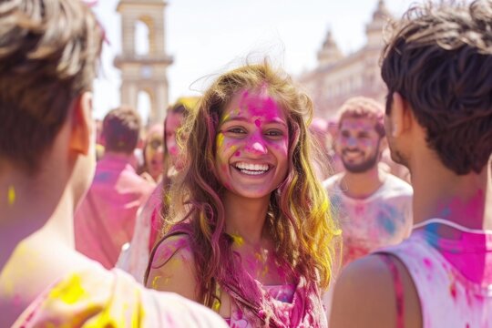 Holi Festival  Celebrating Colors in Barcelona