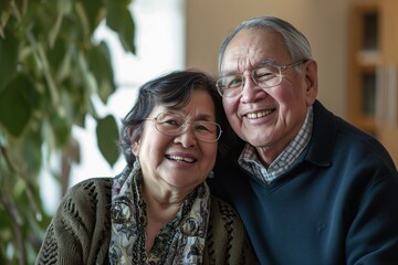 Fototapeta premium Candid Moment of Happy Senior Couple