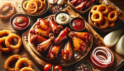 Spicy Delight: Gourmet Buffalo Wings Feast