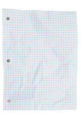 Ruled lined crumpled graph paper for school
