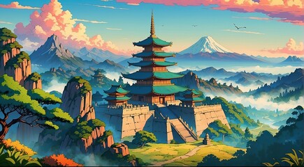 landscape in the mountains