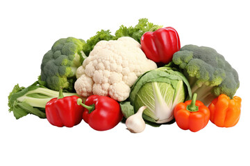 Bountiful Harvest: A Colorful Stack of Fresh Vegetables.