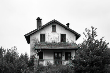 House, Black and white colours.