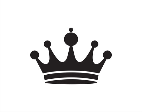 Crown icon isolated on white background. King crown vector icon.