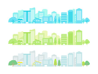 simple illustration of building scenery