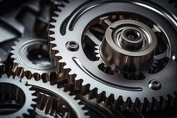 Engine mechanism automatic transmission gear rotating machine elements AI Generative