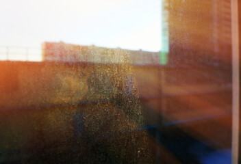 Dramatic light leak coming from dirty window