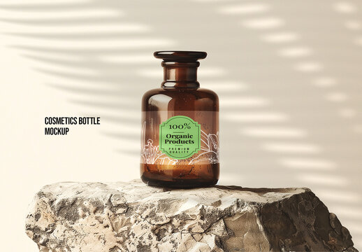 Cosmetics Bottle Mockup. Ai Generative