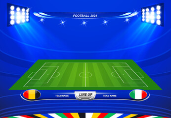 Vector info graphic statistics, score - soccer, football - 764941343