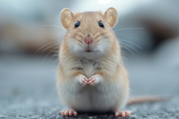 A Hyper-Detailed Rat Close-Up ,  generative AI