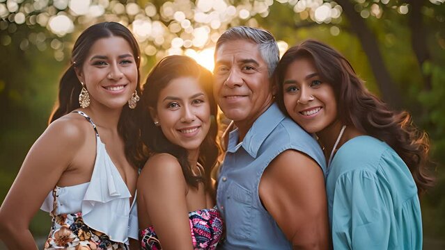 Diverse group of individuals standing closely next to each other in a public setting