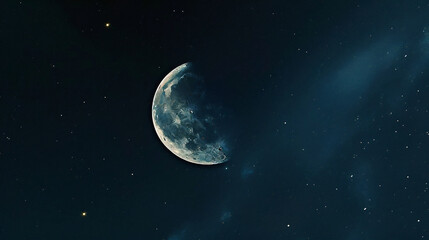 Obraz na płótnie Canvas moon and stars