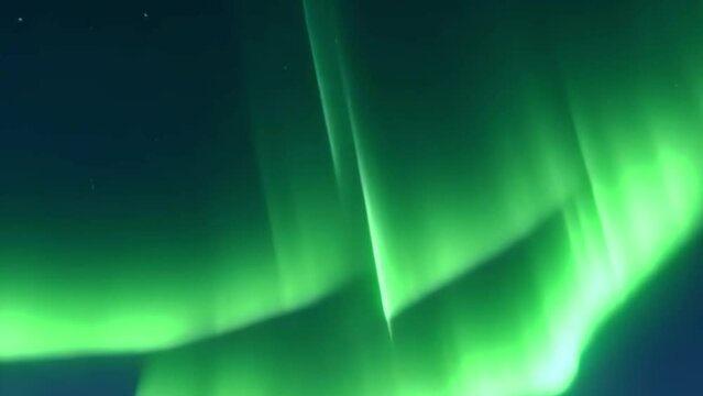 northern lights, winter landscape with aurora borealis, Generative AI