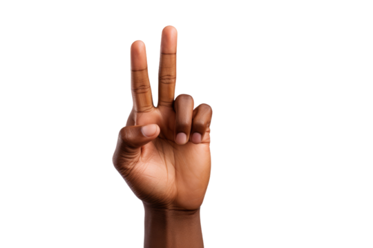 Peaceful Gesture in the Sunset.