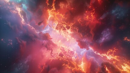 Colorful nebula, star galaxy, Space nebulae, celestial bodies and of cosmic gas in deep space - obrazy, fototapety, plakaty