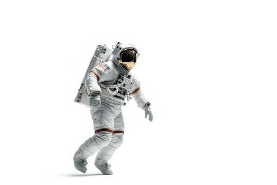 Composite image of astronaut floating in space, earth planet in the background - Elements of this image are furnished