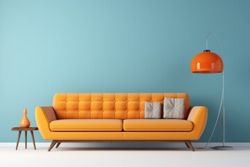 Modern scandinavian living room interior design showcasing minimalist home decor