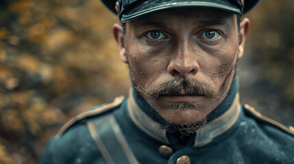 Portrait of Victorian Era soldier.  - Powered by Adobe