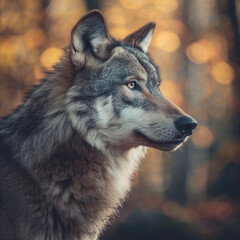 Fototapeta premium Portrait of wolf