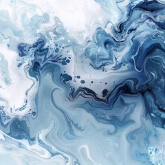 Tuinposter Kristal An abstract water painting adaptable in scale without compromising resolution, showcasing the fluid beauty of abstraction