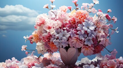 cloud of fresh flowers,