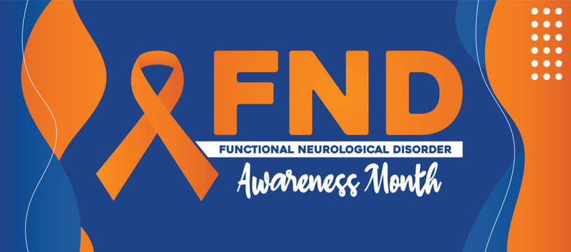 International FND Functional Neurological Disorder Awareness Month  vector illustration. 