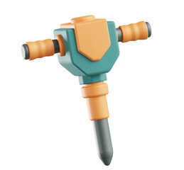 3d jack hammer icon